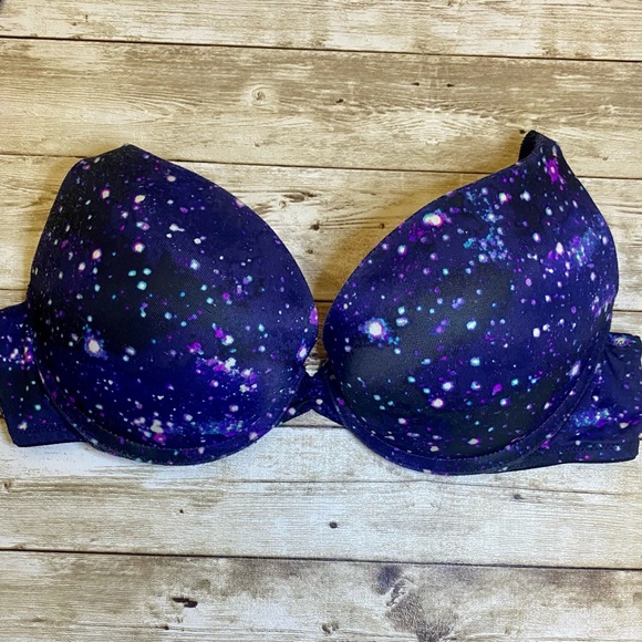 Victoria’s Secret Pink wear everywhere push up bra starry 32C - Picture 6 of 8